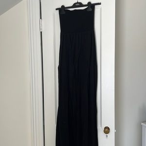Theory Strapless Black Maxi